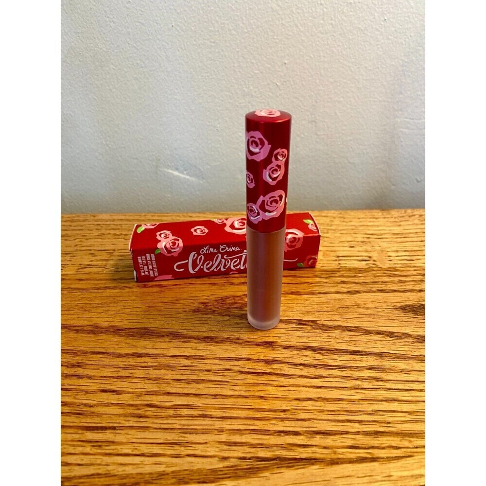 Lime Crime DAGGER Velvetines Liquid Lipstick Matte Metallic Dusty Rose Cool Ton - Picture 8 of 8
